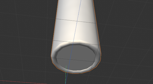 Added curvature at the bottom using the edge face and a bevel