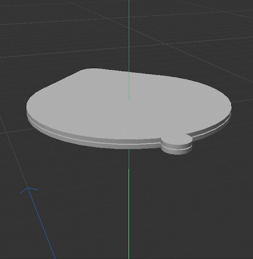 Added two small cylinders to make the ball keychain attachment